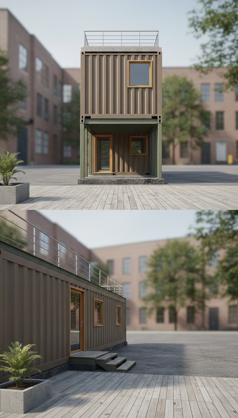 Container Studio With Triple-Glazed Windows