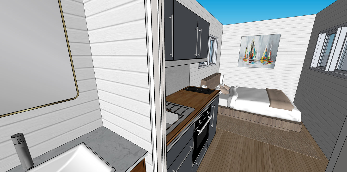 Duplex, 2 bedrooms, 320 sq ft