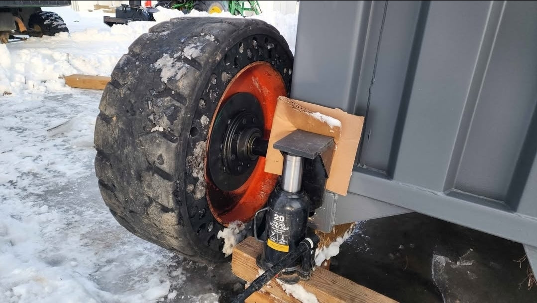 Shipping Container Skid Steer Wheel Spindle Kit (PAIR OF 2)