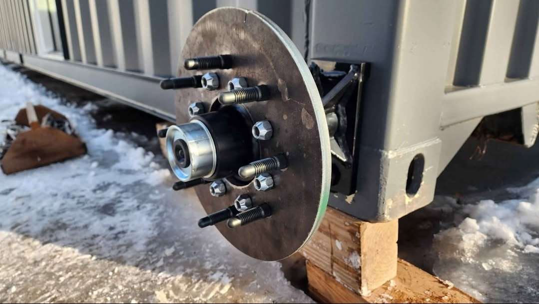 Shipping Container Skid Steer Wheel Spindle Kit (PAIR OF 2)