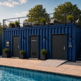 20′ Commercial Pool House with Family & ADA Restrooms