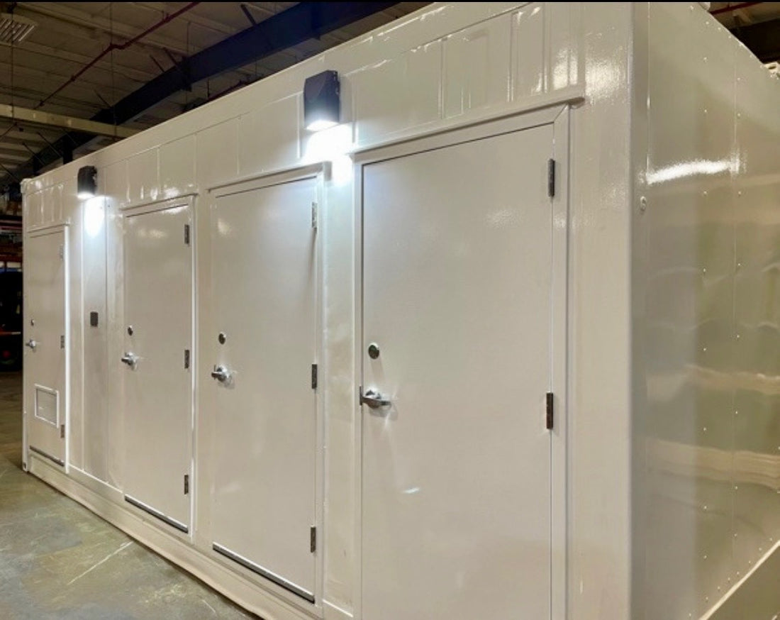 20′ Shipping Container Restroom Building | 4 Private Bathrooms