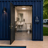 20′ Commercial Pool House with Family & ADA Restrooms