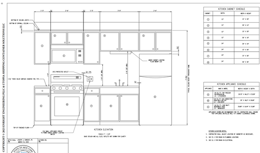 40' Container Home – Engineered Drawings (Build License)