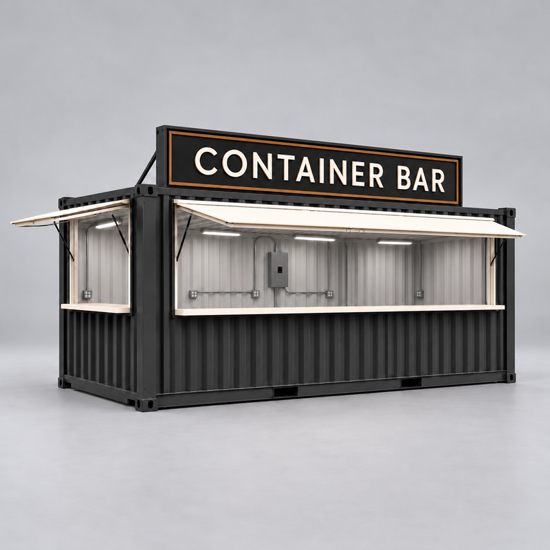 20-Foot Shipping Container Bar
